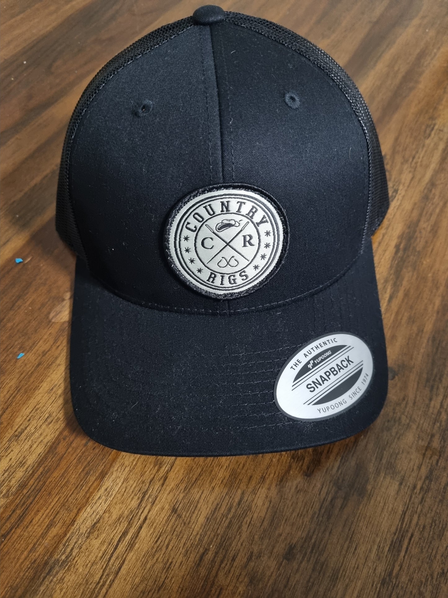 Country Rigs Cap. Black Cotton Patch